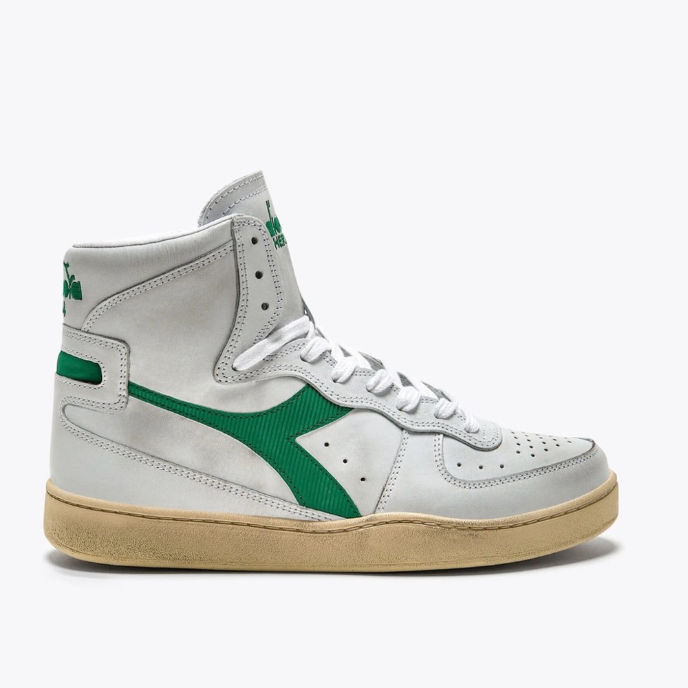 NWT! Diadora Heritage 1984 MI Basket Sneakers –Made in Italy– Distressed Finish